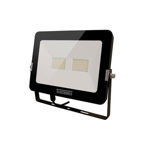 Refletor Taschibra TR Led 50 Slim 50W Preto 3000K Luz Amarela Bivolt