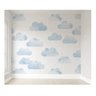 Papel de parede infantil nuvem azul para quarto de bebê M² PP115 - 1
