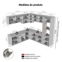 Ver imagem 3 de Armário de Cozinha Completa de Canto 445cm Suspensa Crema Nice Madesa 04