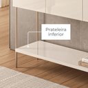 Ver imagem 4 de Aparador Porto Contemporâneo 3 Portas Basculantes MDP 123,5cm Cinamomo Madetec Móveis