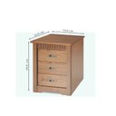 Ver imagem 3 de Mesa de Cabeceira 3 Gavetas Paris Marrom