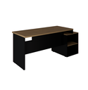 Ver imagem 6 de Mesa Savoia Diretor Dinâmica com Gaveteiro Pé Painel Macadamia/preto