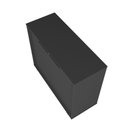 Ver imagem 5 de Armário para Escritório Baixo 2 Portas 1 Prateleira com Rodízios Preto