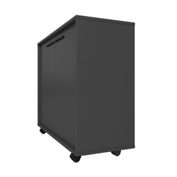 Armário para Escritório Baixo 2 Portas 2 Prateleiras com Rodízios MDP 12mm - 7