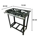 Ver imagem 6 de Fogão Alta Pressão Alcazon 2 Bocas Acz-007