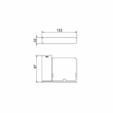 Ver imagem 2 de Saboneteira Docolflat Grafite Escovado - Docol