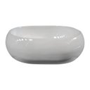 Ver imagem 4 de Cuba Oval Pia para Banheiro Lavabo Apoio Sobrepor sem Mesa 45x35x13,5cm Cor Branco