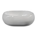 Ver imagem 4 de Cuba Oval Pia para Banheiro Lavabo Apoio Sobrepor sem Mesa 45x35x13,5cm Cor Branco