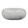 Cuba Oval Pia para Banheiro Lavabo Apoio Sobrepor sem Mesa 45x35x13,5cm Cor Branco - 4