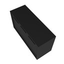 Ver imagem 7 de Balcão Multiuso 3 Portas 1 Prateleira com Rodízios 53.5x90x33cm Preto