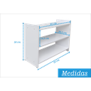 Ver imagem 3 de Sapateira Multiuso de Três Prateleiras para o Hall de Entrada - Modelo Paris