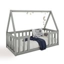 Ver imagem 2 de Cama Infantil Montessoriana Valentina Cinza