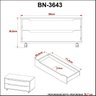 Armário para Banheiro com 2 Gavetas com Rodízio 80 cm BN3643 - 6