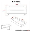 Ver imagem 5 de Armário para Banheiro com 2 Gavetas com Rodízio 80 cm BN3643 Marrom/Amêndoa/Branco