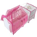 Ver imagem 3 de Berço Boneca Cristal Princesas C02 Branco Rosa