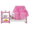 Berço Boneca Cristal Princesas C02 Branco Rosa - 6