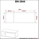 Ver imagem 5 de Gabinete para Banheiro com 1 Porta sem Cuba BN3644 Laranja/Amêndoa/Branco