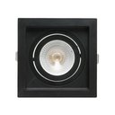Ver imagem 1 de Kit 12 Spots Embutir Recuado Quadrado Dicroica Mr16 + 12 Lâmpadas Led Dicroica Inclusas Cor:preto;co