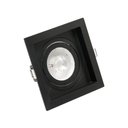 Ver imagem 2 de Kit 12 Spots Embutir Recuado Quadrado Dicroica Mr16 + 12 Lâmpadas Led Dicroica Inclusas Cor:preto;co