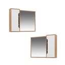 Ver imagem 4 de Espelheira para Banheiro 80x60cm BN3645 Laranja/Amêndoa/Branco