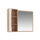 Ver imagem 3 de Espelheira para Banheiro 80x60cm BN3645 Laranja/Amêndoa/Branco