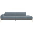 Ver imagem 4 de Sofá Living Unne 3 Lugares 210cm Terminal Esquerdo Bouclé Azul Claro - Nexta Casa