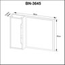 Espelheira para Banheiro 80x60cm Bn3645 - 5