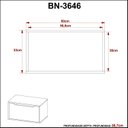 Ver imagem 5 de Gabinete para Banheiro com 1 Porta 60cm BN3646 Branco/Mármore