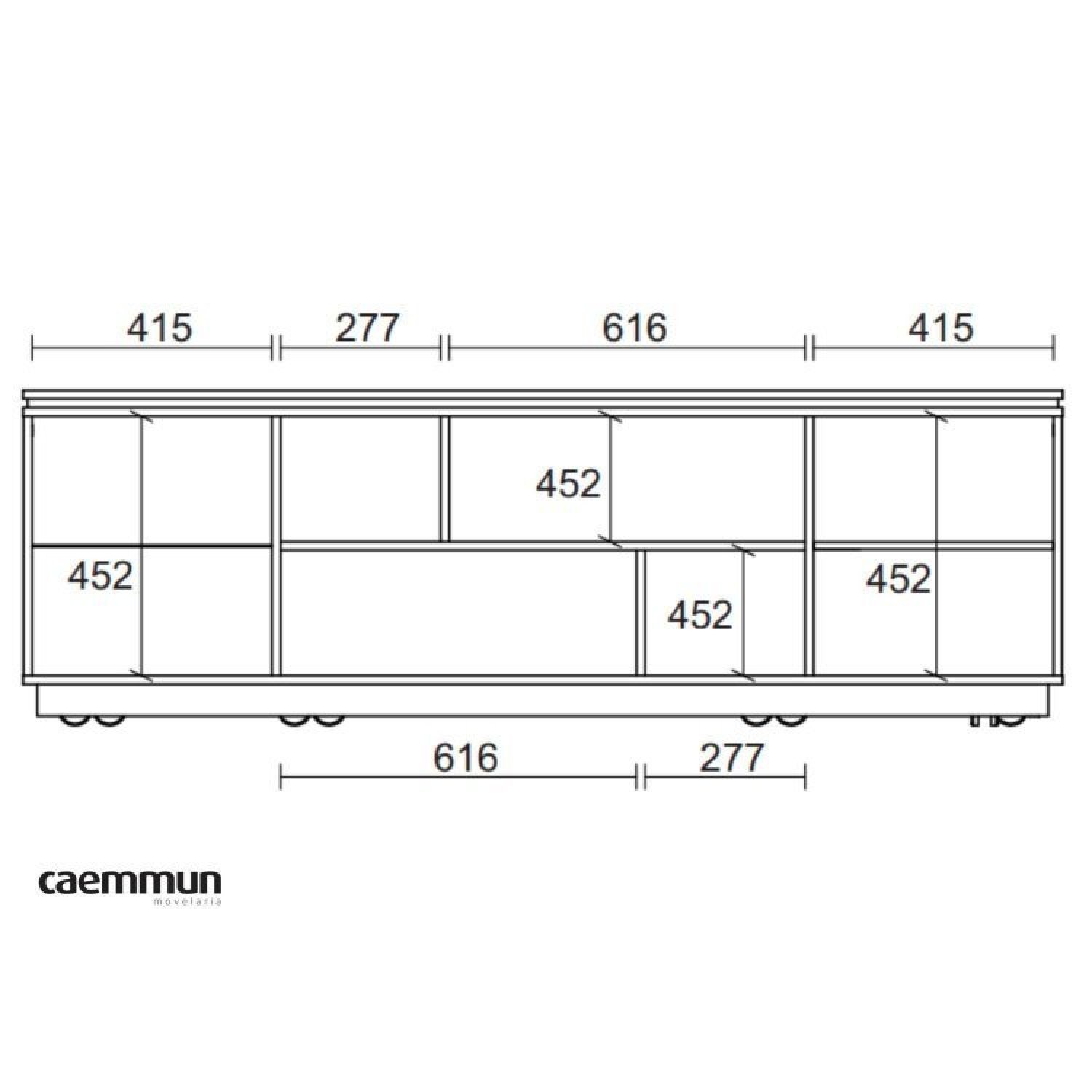 Rack com Painel Frisado para Tv até 70 Polegadas Talismã Espresso Móveis - 10