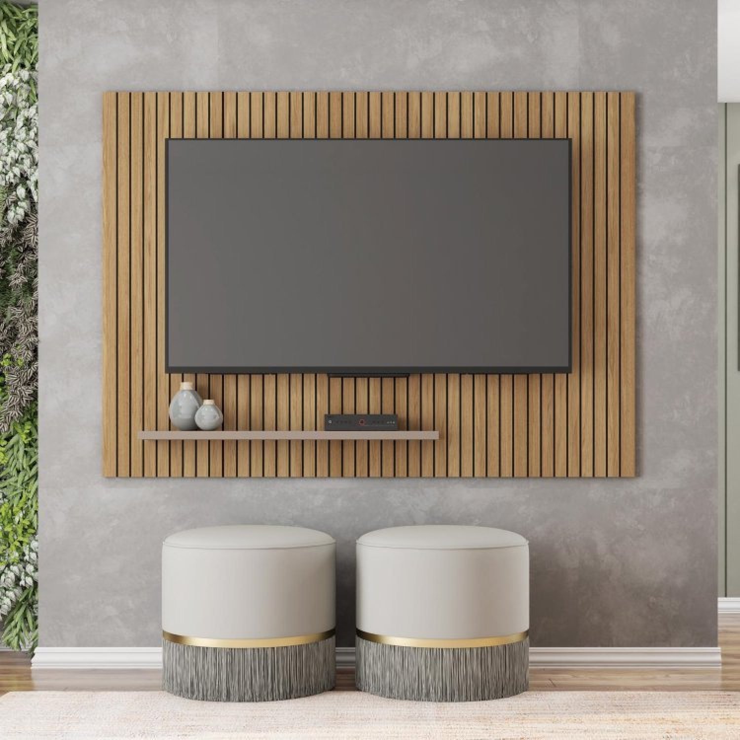 Rack com Painel Frisado para Tv até 70 Polegadas Talismã Espresso Móveis - 2