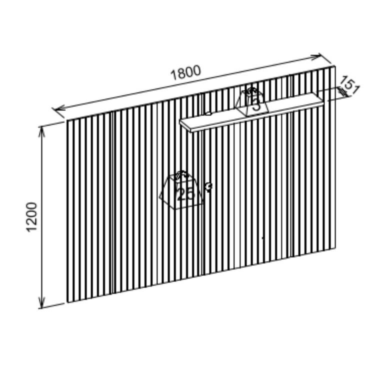 Rack com Painel Frisado para Tv até 70 Polegadas Talismã Espresso Móveis - 6