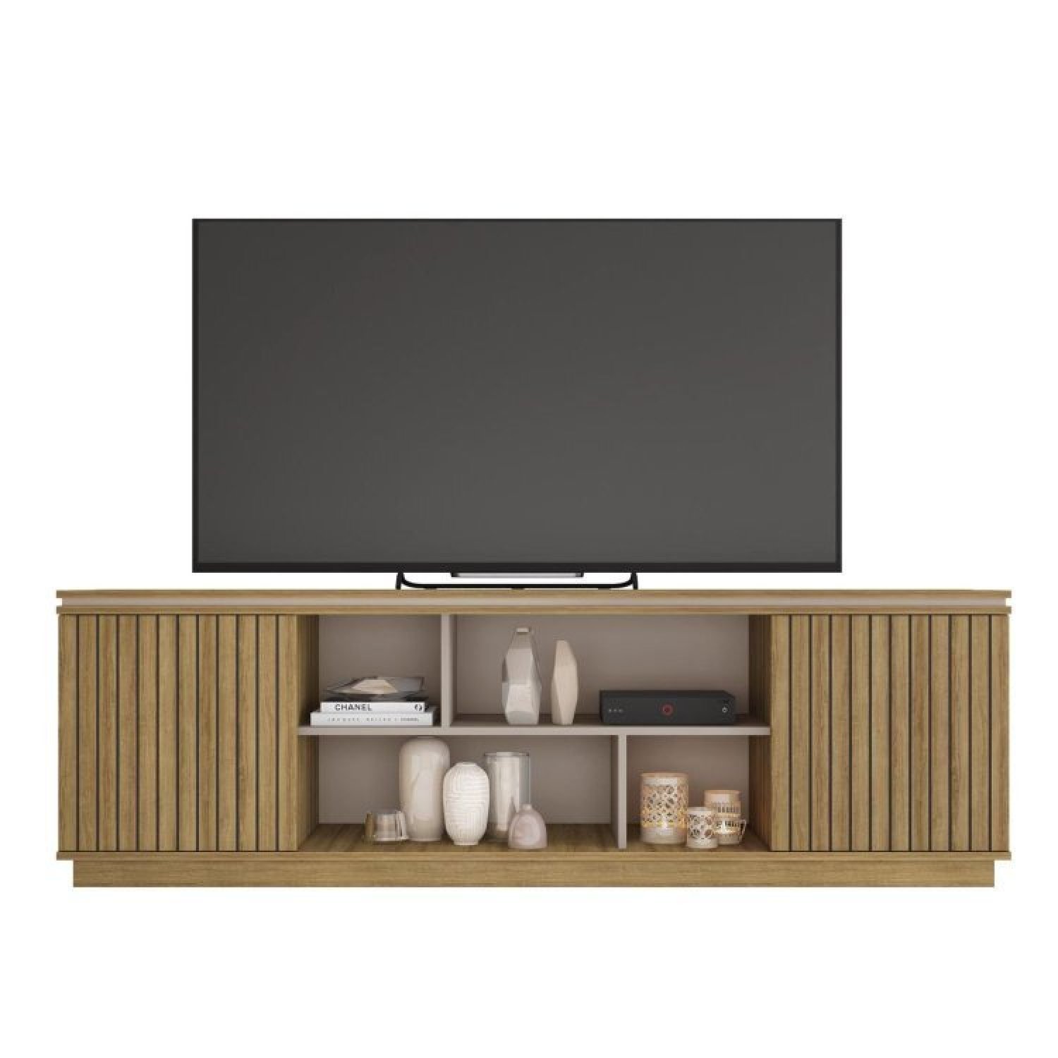 Rack com Painel Frisado para Tv até 70 Polegadas Talismã Espresso Móveis - 8