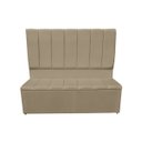Ver imagem 1 de Jogo Cabeceira e Recamier Baú para Cama Box Casal King 1.95:capuccino