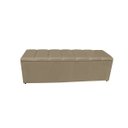 Ver imagem 3 de Jogo Cabeceira e Recamier Baú para Cama Box Casal King 1.95:capuccino