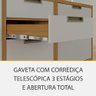 Cozinha Modulada Imperatriz Gourmet Canto 09 Peças Ripado em Mdf Nesher - 7