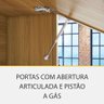 Cozinha Modulada Imperatriz Gourmet Canto 09 Peças Ripado em Mdf Nesher - 4