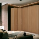 Ver imagem 2 de Módulo em MDF com 1 Porta 236cm x 62cm x 44,5cm Decor Marrom/Freijó