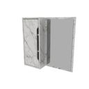 Ver imagem 3 de Espelheira para Banheiro 60x60cm BN3648 Branco/Mármore