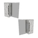 Ver imagem 5 de Espelheira para Banheiro 60x60cm BN3648 Branco/Mármore