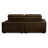 Sofa Retratil Reclinavel 2 Lugares 2,90m Crystal Veludo Marrom Lansofbr Lansof Brasil - 5