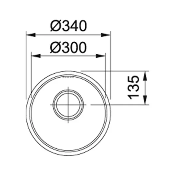Cuba Rambla 300 304 Furo 4,5" Polida 30x30x14 Franke 10067 - 3