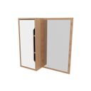 Ver imagem 3 de Espelheira para Banheiro 60x60cm BN3648 Laranja/Amêndoa/Branco