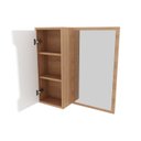 Ver imagem 4 de Espelheira Armário para Banheiro com Espelho 60x60cm BN3648 Laranja/Amêndoa/Branco