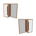 Ver imagem 5 de Espelheira para Banheiro 60x60cm BN3648 Laranja/Amêndoa/Branco