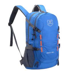 Mochila Viagem Caminhada Trekking Acampamento Resistente 40L:Azul - 6