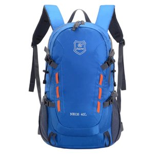 Mochila Viagem Caminhada Trekking Acampamento Resistente 40L:Azul