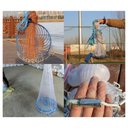 Ver imagem 6 de Rede Tarrafa Chinesa Pesca Disco Pescaria 4 Metros Mar Peixe Multifilamento Malha 5 Resistente Leva 