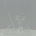 Ver imagem 4 de Taça Martini Home&co com Canudo Borossilicato 180ml 18x8x8cm Transparente