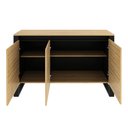 Ver imagem 4 de Balcão para Escritório 136cm com 3 Portas e 1 Prateleira ME4147 Marrom