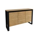 Ver imagem 5 de Balcão para Escritório 136cm com 3 Portas e 1 Prateleira ME4147 Marrom